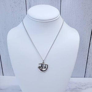 Sloth Necklace - Sloth Charm Necklace - Statement Necklace - Personalized Necklace - Sloth Gift - Sloth Jewelry - Christmas