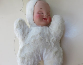 Vintage Stuffed Rubber Face Baby Stuffed Animal