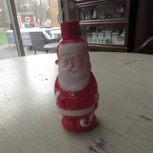 Vintage Soaky Santa Colgate Palmolive Shampoo Bath Soap Plastic Bottle