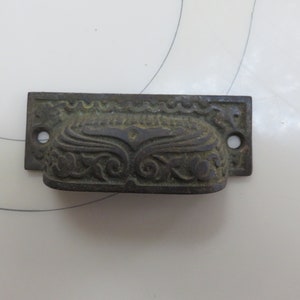 Vintage Victorian Ornate Drawer Handle Pull Cabinet Cupboard Desk Night Stand Dresser Buffet File Salvage Repurpose