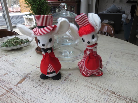 Felt Mice/mr and Mrs Mice/mouse/mouse Ornament/cute Mouse/mice