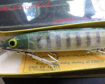 Vintage Husky Cisco Kid Fishing Lure in Box - Etsy Vintage Husky Cisco Kid Fishing Lure in Box - Etsy
