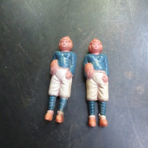 Vintage Lot of 2 Celluloid Football Boy Players Japan