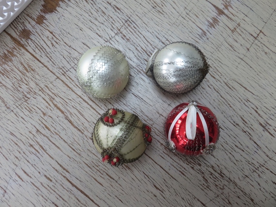 Antique Lot of Wire Wrapped Christmas Tree Ornaments Canada