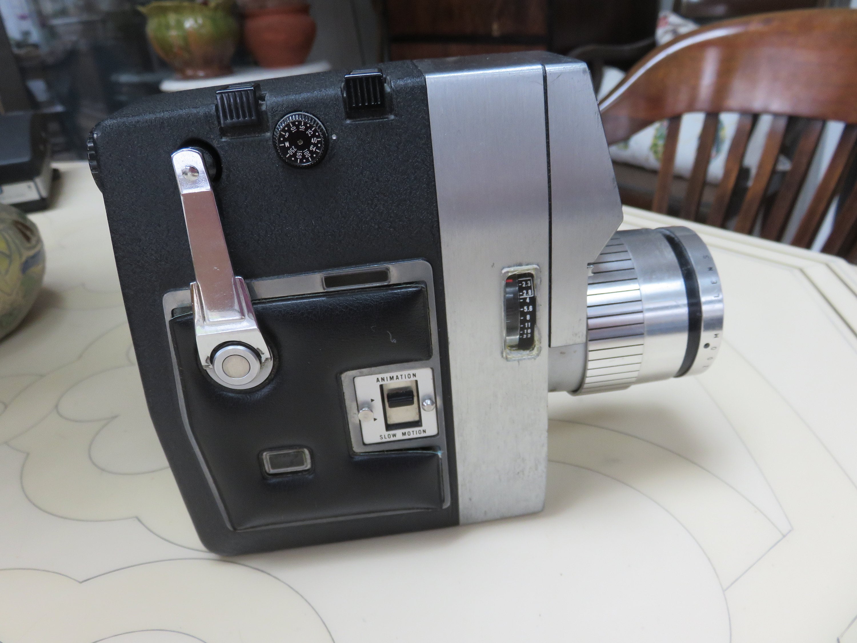 Vintage Bell & Howell Auto Load Optronic Eye Movie Camera Untested