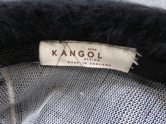 Vintage 1960's Black Angora Kangol England Women'… - image 5