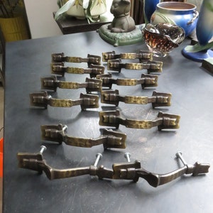 Vintage Lot of 12 Amerock 1973 Ornate Drawer Pull Cabinet Salvage Repurpose