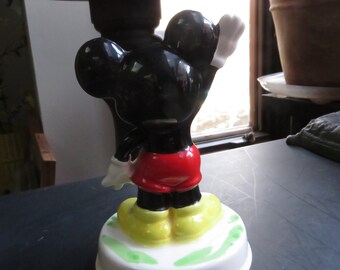 Vintage Schmid Mickey Mouse Club March Rotating Musical Figure