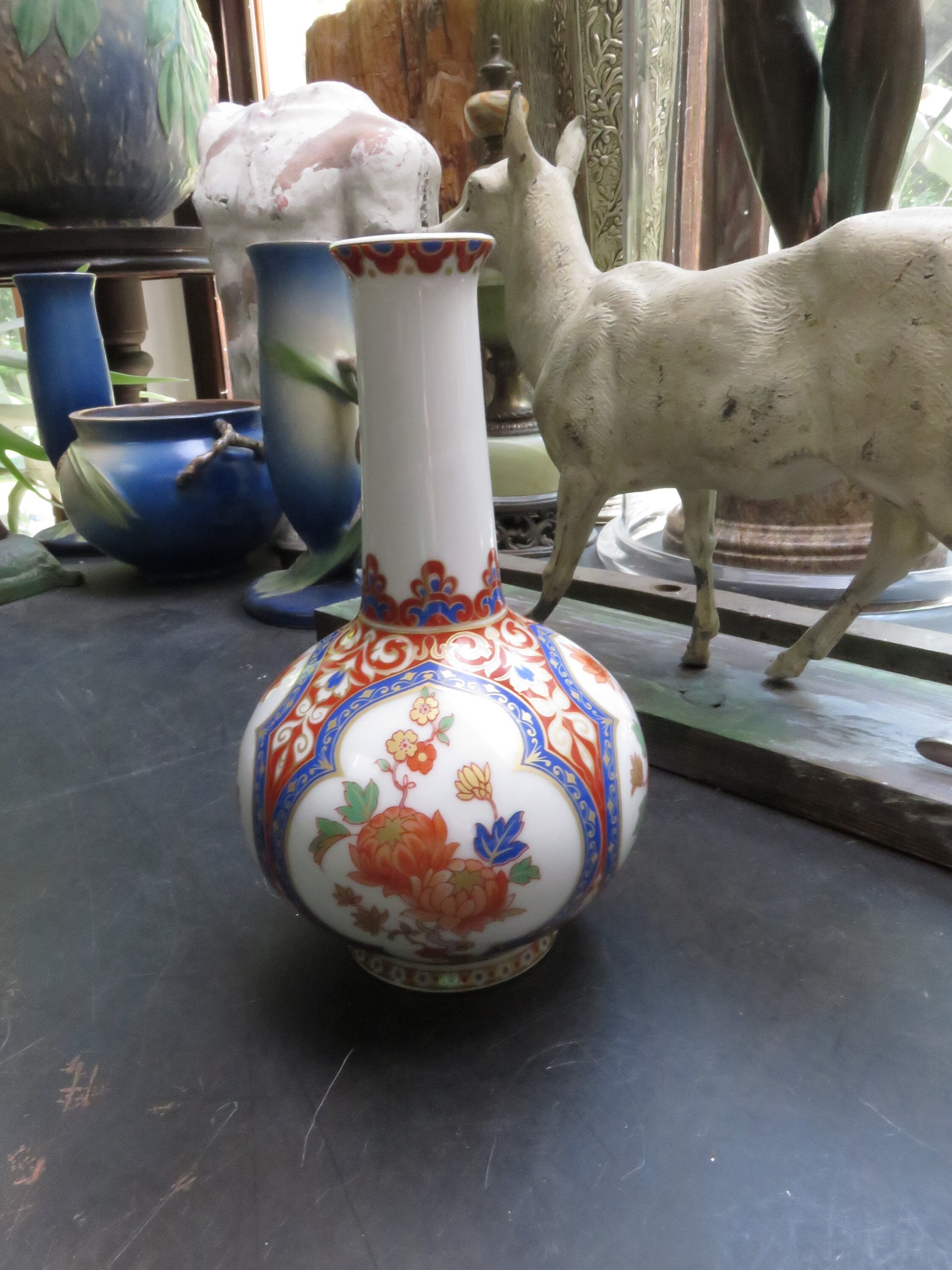 Vintage Kaiser West Germany Floral Flower Ming Vase - Etsy