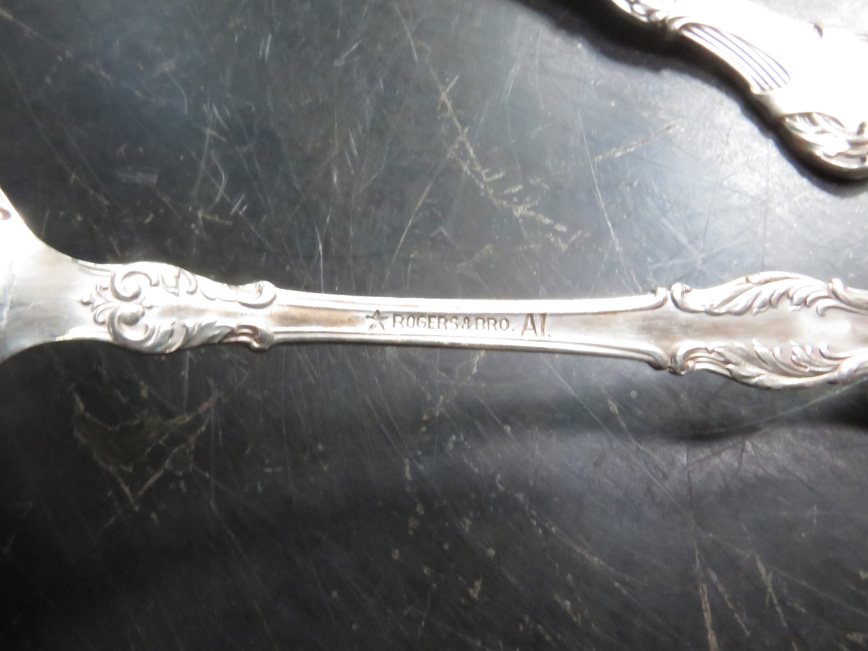 Vintage Rogers & Bros A1 XII Crest 1906 Serving Spoon and Butter