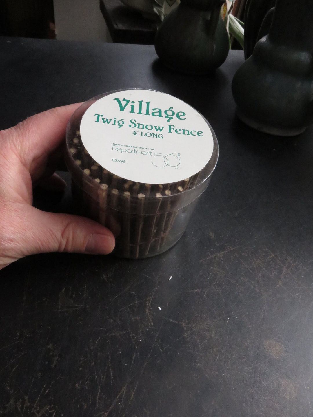 Vintage Dept 56 Village 4 Long Twig Snow Fence Etsy