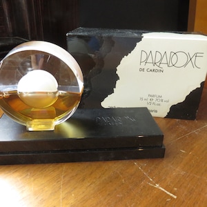 Vintage Paradoxe De Cardin Parfum 1/2 Fl oz By Pierre cardin Paris Perfume in Box Full