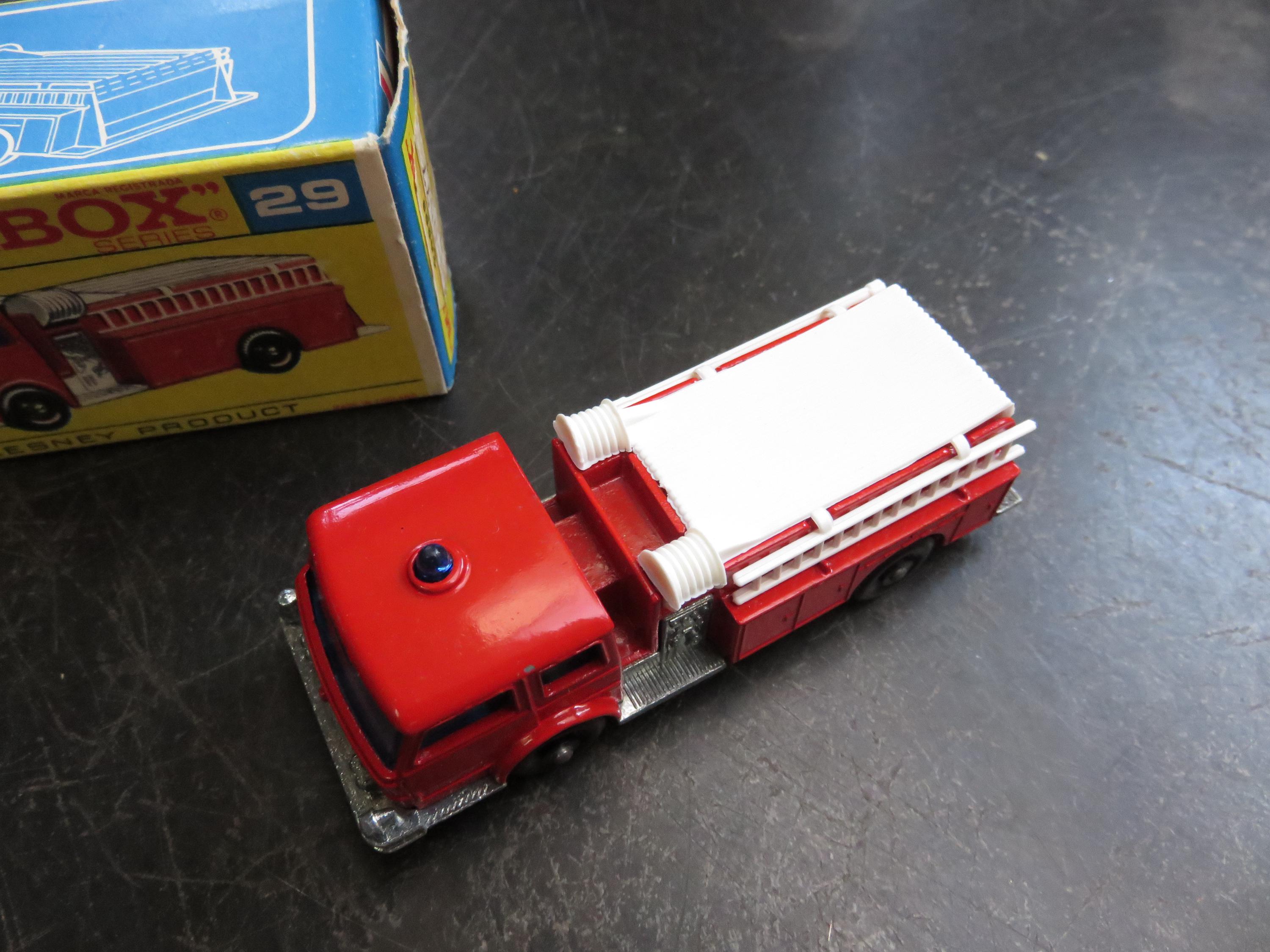 Vintage 1960's Matchbox 29 Fire Pumper Truck in Box Lesney England - Etsy