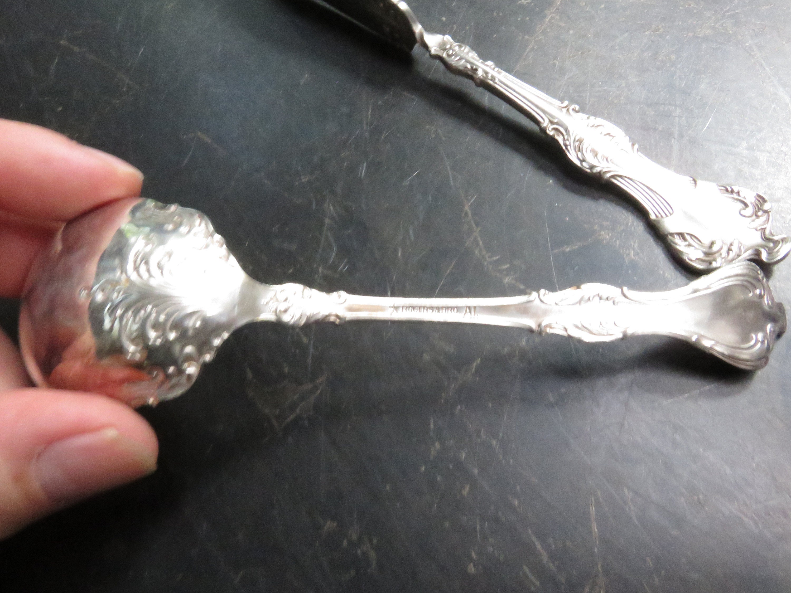 Vintage Rogers & Bros A1 XII Crest 1906 Serving Spoon and Butter