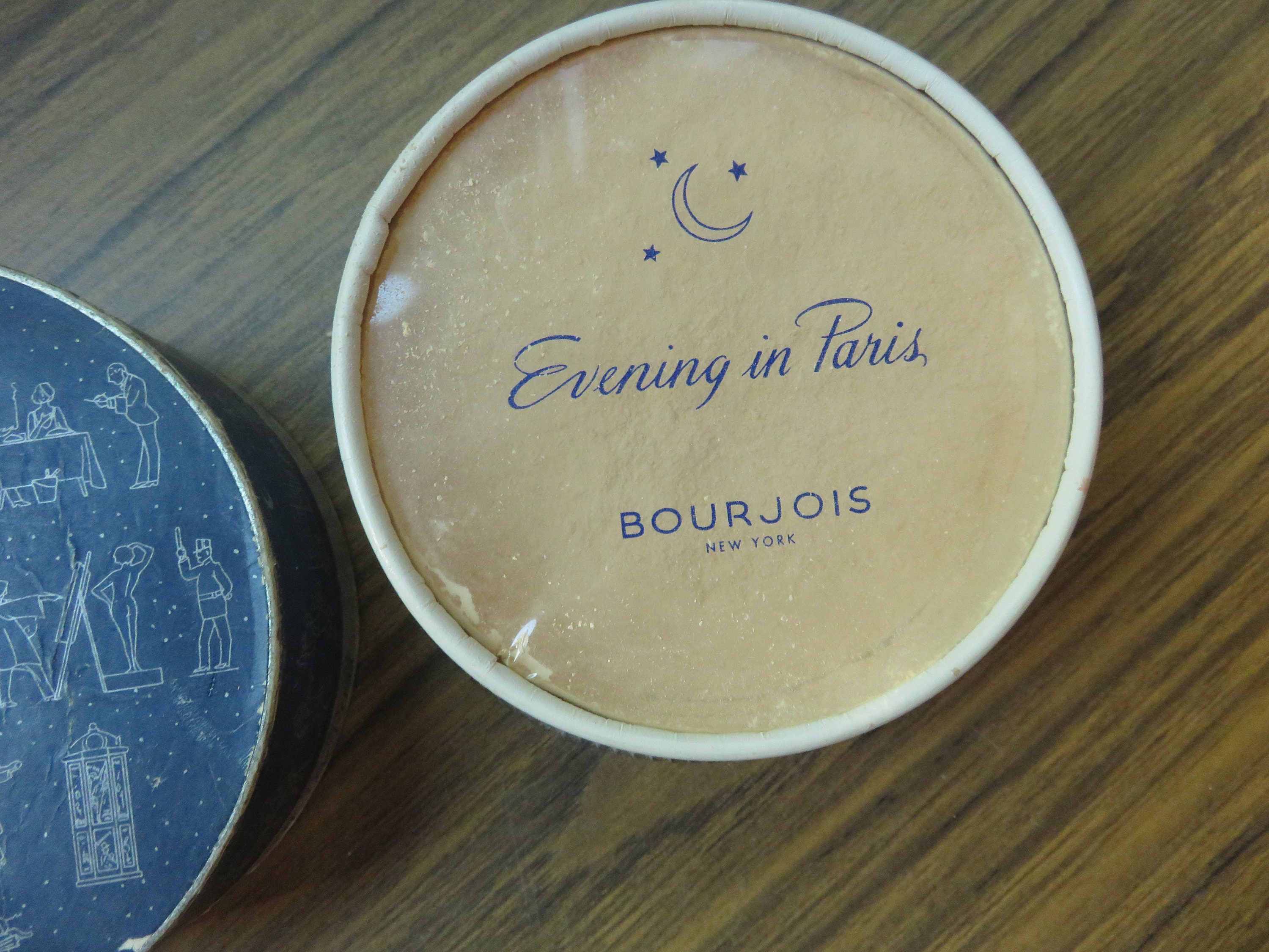 アンティーク  パウダーボックス　BOURJOIS ANTIQUE POUDRE / POWDER CARDBOARD BOX 1920s BOURJOIS PARIS