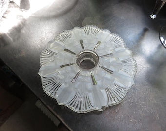 Vintage Art Deco Frosted Glass Unique Ceiling Light Shade