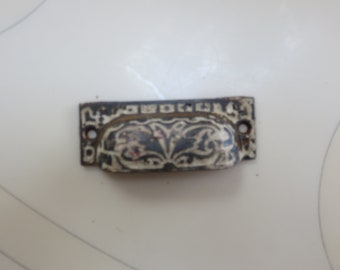 Vintage Victorian Ornate Drawer Handle Pull Cabinet Cupboard Desk Night Stand Dresser Buffet File Salvage Repurpose