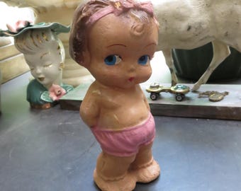Vintage Paper Mache ? Kewpie Doll Figure