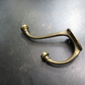 Vintage Large 6 3/4&quot; Tall Brass Wall Hook