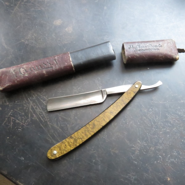 Vintage Straight Razor Coronet Works New York USA