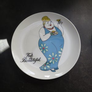 Vintage 1979 Fitz and Floyd Variations Fat is Beautiful Woman