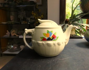 Vintage Drip-O-lator Art Deco Tulip Flower Floral Coffee Pot