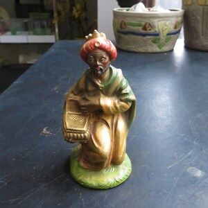 Vintage Wisemen Italy Figure Nativity Manger
