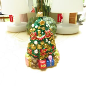 Poland Glitter Glass Christmas Tree Ornament