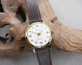 Westclox Men's Watch 1960's Silver Dial Swiss Made 1 Jewel Automatic Movement