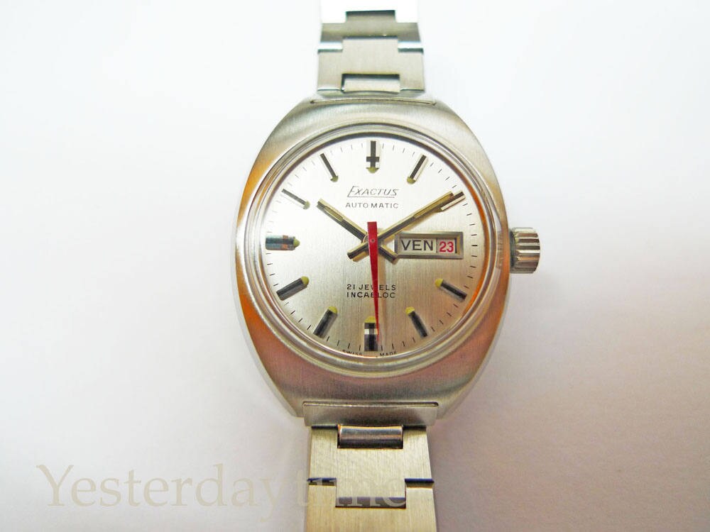 ▪︎Vtg Exactus Women\'s Watch Vintage Exactus Gold Plated Ladies Watch. Collectible. | eBay main image 4