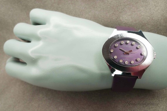 Spartan Constructa Men s Purple Dial Watch 1970 s 1 Jewel Manual Movement Etsy Finland