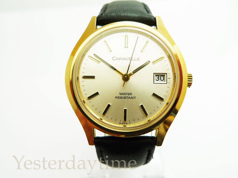 Caravelle Bulova Men S Watch 1980 Swiss 17 Jewel Manual Etsy