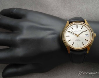 Caravelle Bulova Men's Watch 1980 Swiss 17 Jewel Manual Movement
