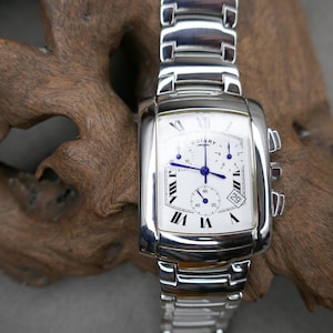 Rotary Elite 11136 Chronograph ETA 251-471 Swiss 23 Jewel Quartz Movement Mens Stainless Steel Wristwatch