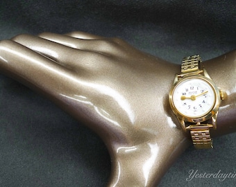 Bennett Brail dameshorloge, jaren 60, Zwitsers, 17 juwelen, handmatig uurwerk, 14K opgerolde gouden kast