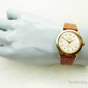 Benrus Triple Star Herenhorloge 1950's Gold Filled Case Swiss 17 Jewel Automatic Movement
