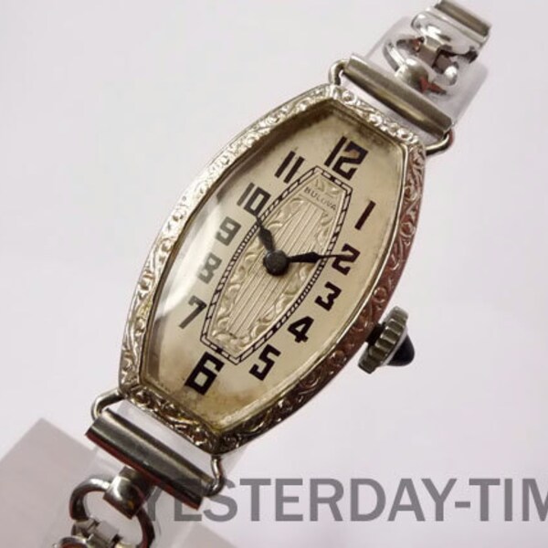 Bulova Liberty 1920's Swiss 15 Jewel 14K Rolled Gold Ladies Deco Manual Watch