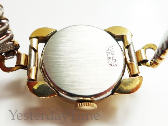 Lady May Women's Watch 1930's Gold Filled Case Sw… - image 5