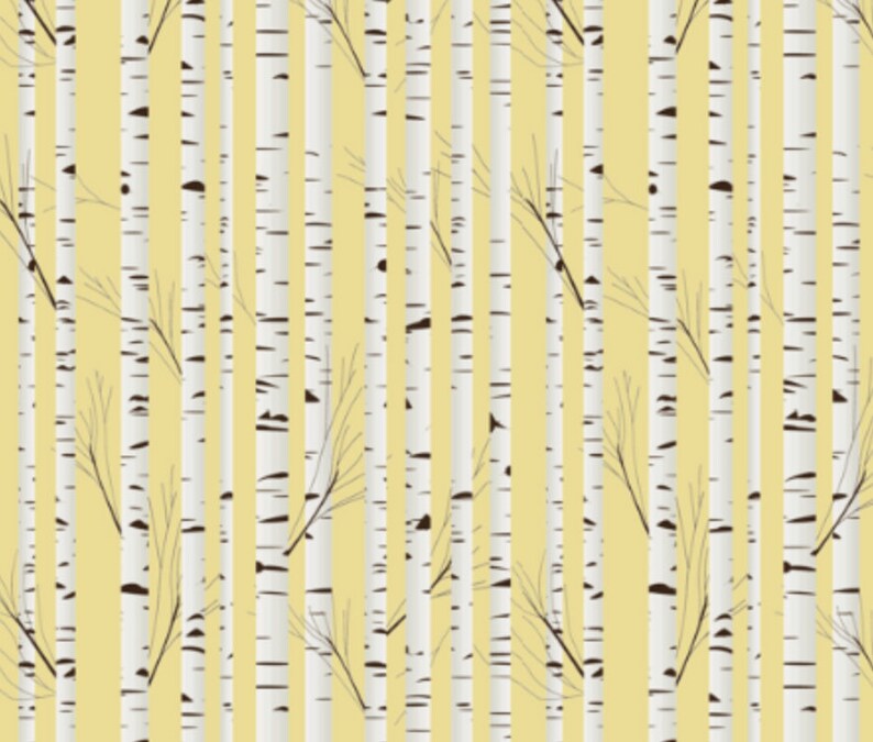 birch tree crib sheet