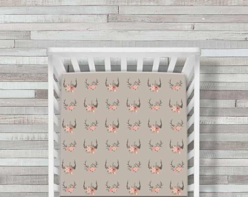 antler crib bedding