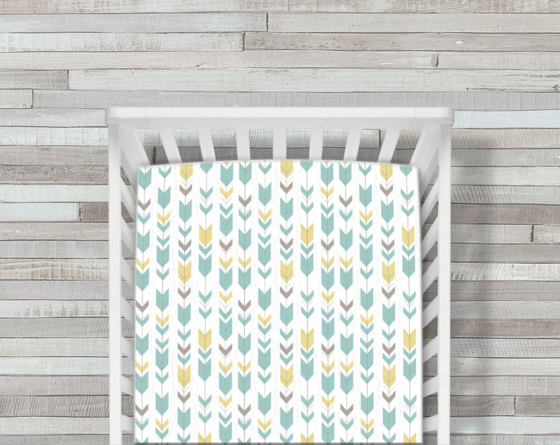blue and yellow crib bedding