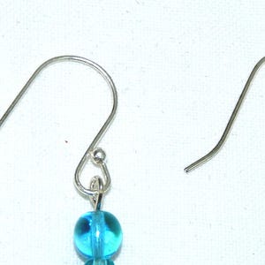 Blaue und silberne Ohrringe herzförmige Schaumstoffe | Etsy