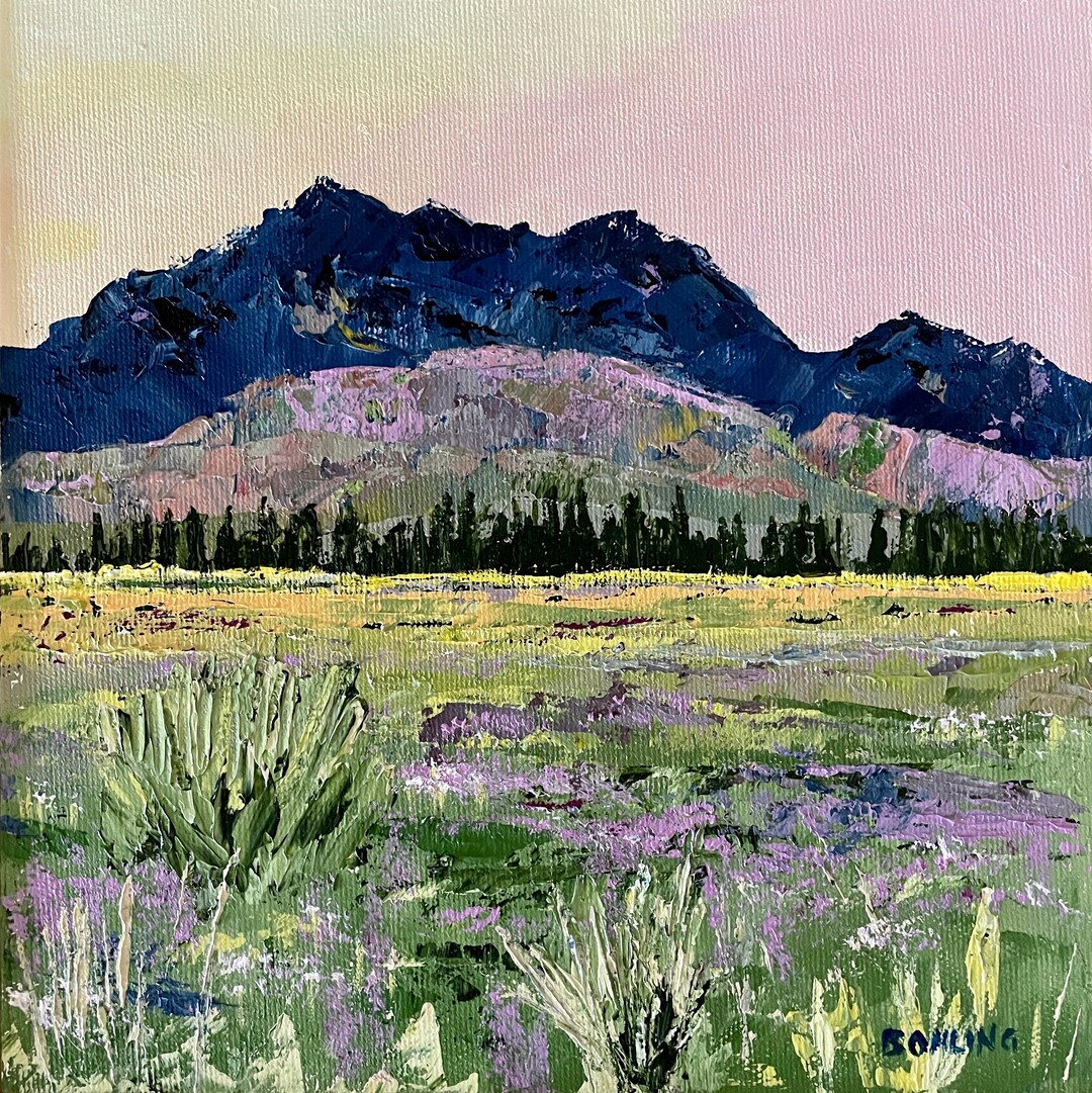 Mountain Wildflowers Giclee Print: Colorado Landscape Art by Bohling - Etsy