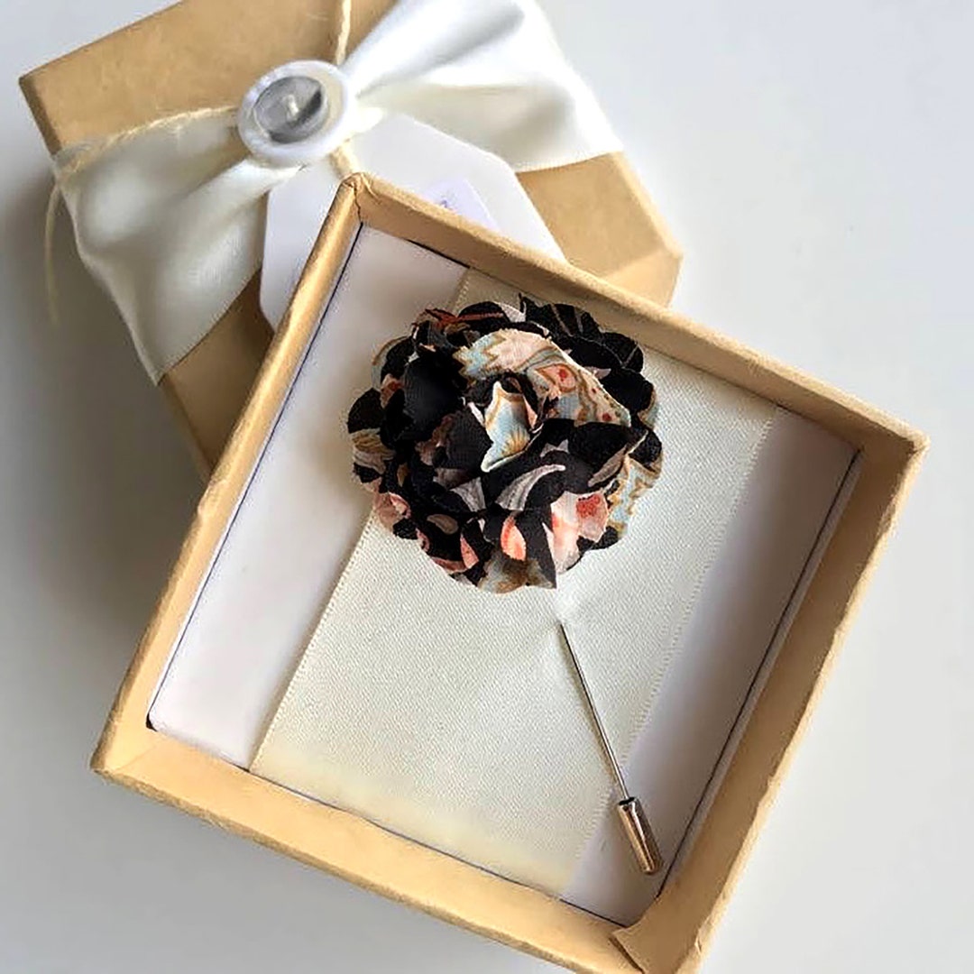 Decorative Lapel Pins Liberty Fabric Design Handmade Wedding Formal Etsy