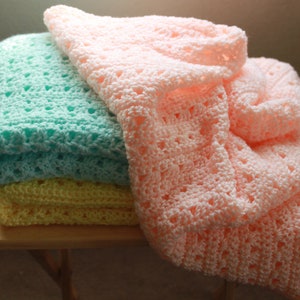 Hand Crochet Baby Blanket - Beautiful and soft