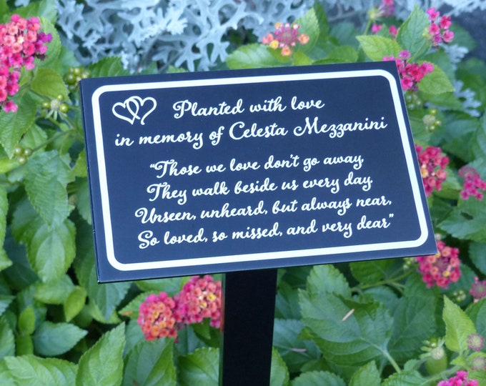 Those We Love personalized garden marker, custom tree marker - tree plaque - garden sign - garden plaque - garden marker - personalized sign
