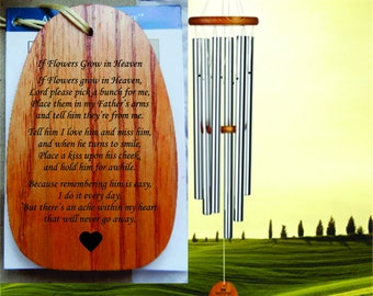Father Sympathy, Loss of Father, Personalized Large Wind Chimes, Sympathy Gift, Memorial Gift, Funeral Gift, Condolence, Bereavement, Grief