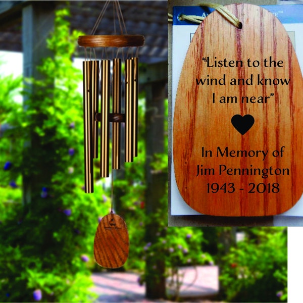 Personalized Sympathy Gift, Memorial Wind Chimes, Memorial Wind Chimes Personalized, Memorial Gift, In Memory of, Remembrance Funeral Gift