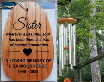Sympathy Gift for Loss of Sister, Sister Sympathy Gift, Loss of Sister, Loss of a Sister Gift, Wind Chimes, Sister Memorial Gift, Condolence