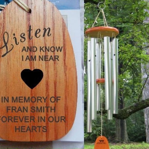 Personalized Wind Chimes Sympathy Gift for Loss of Mother Etsy